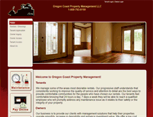 Tablet Screenshot of oregoncoastpropertymanagement.com